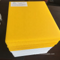 Blanche de panneau en plastique ondulé jaune 18 &quot;x24&quot; x 4 mm moulures